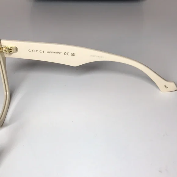 Gucci GG1424s Cream Crystal-Embellished Women's Glasses - Picture 11 of 12